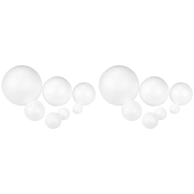 

2023 Hot-260 Pack Craft Foam Balls, 7 Sizes Including 1-4 Inch, Polystyrene Smooth Round Balls, Foam Balls For Arts And Crafts