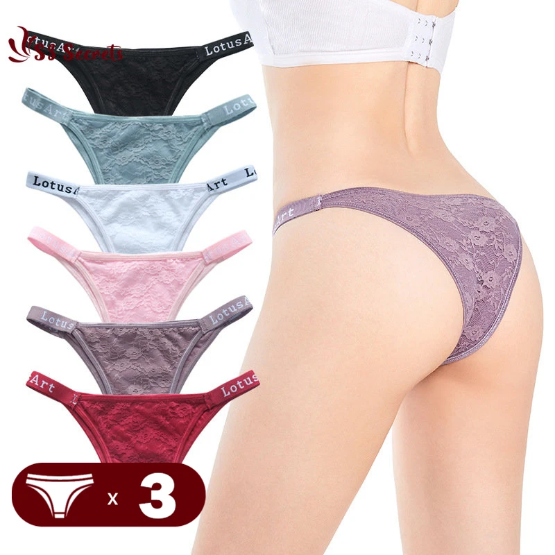3Pcs/Set Sexy Lace Panties Female Thong Underpants Women Solid Color Low-Rise Lingerie Flower Letters G-String Sexy Briefs M-2XL
3Pcs/Set Sexy Lace Panties Female Thong Underpants Women Solid Color Low-Rise Lingerie Flower Letters G-String Sexy Briefs M-2XL