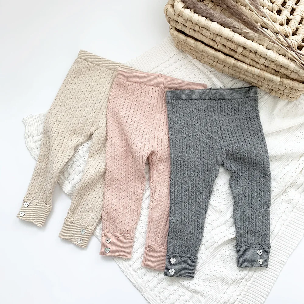 New Autumn Winter Baby Girls Knitted Leggings Thicken Solid Color Toddlers Kids Elastic Skinny Pants
New Autumn Winter Baby Girls Knitted Leggings Thicken Solid Color Toddlers Kids Elastic Skinny Pants
