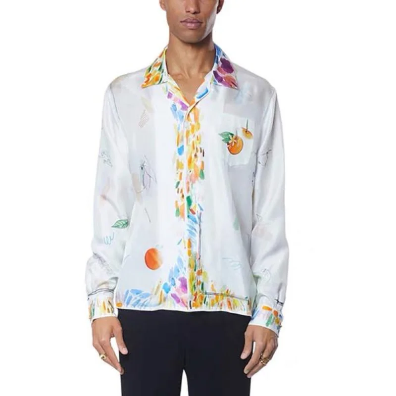 23SS Orange Print Silk Shirts Casablanca T Shirt Long Sleeves Men Women Cool Fabric Casablanca Top Tees Summer Hawaiian Shirt
23SS Orange Print Silk Shirts Casablanca T Shirt Long Sleeves Men Women Cool Fabric Casablanca Top Tees Summer Hawaiian Shirt