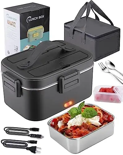 Electric Lunch Box 75W Food Heater 1,8L for Adults Portable Food Warmer for Car/Truck/Office Luncheaze Heated 12V/24V/110V,Remov
Electric Lunch Box 75W Food Heater 1,8L for Adults Portable Food Warmer for Car/Truck/Office Luncheaze Heated 12V/24V/110V,Remov