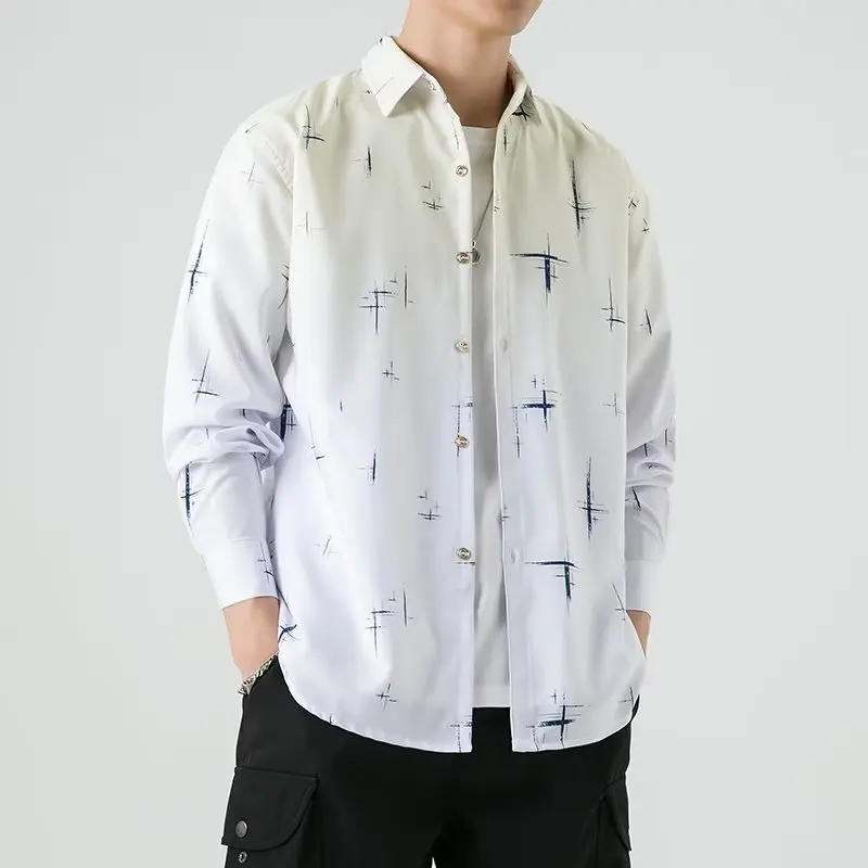 Fashion Men's Gradient Long Sleeve Luxury Dress Shirt Autumn Trendyol Man Korean Style Vintage Printed Hawaiian Shirts For Men
Fashion Men's Gradient Long Sleeve Luxury Dress Shirt Autumn Trendyol Man Korean Style Vintage Printed Hawaiian Shirts For Men