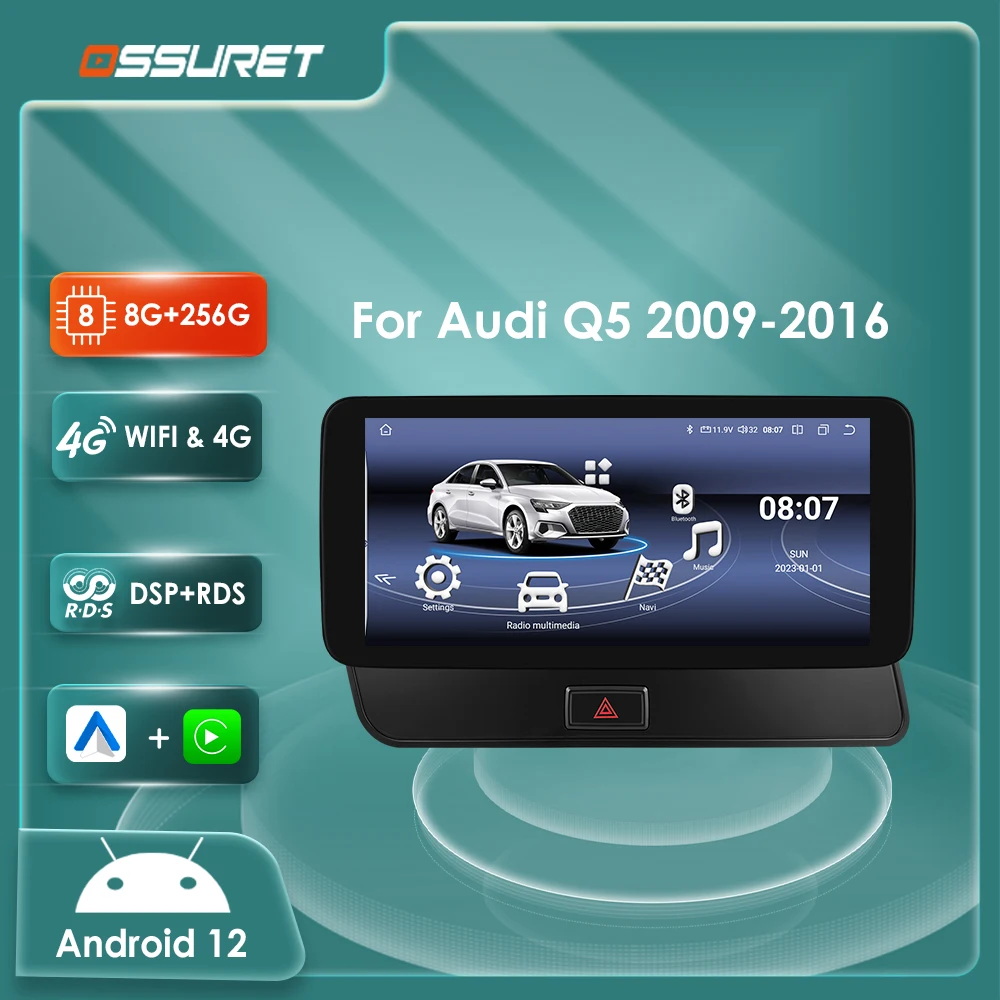 10.33Inch Android Auto Car radio For Audi Q5 2009 - 2016 Multimedia Video player 4G Carplay GPS navi Stereo Audio 2din Autoradio
10.33Inch Android Auto Car radio For Audi Q5 2009 - 2016 Multimedia Video player 4G Carplay GPS navi Stereo Audio 2din Autoradio