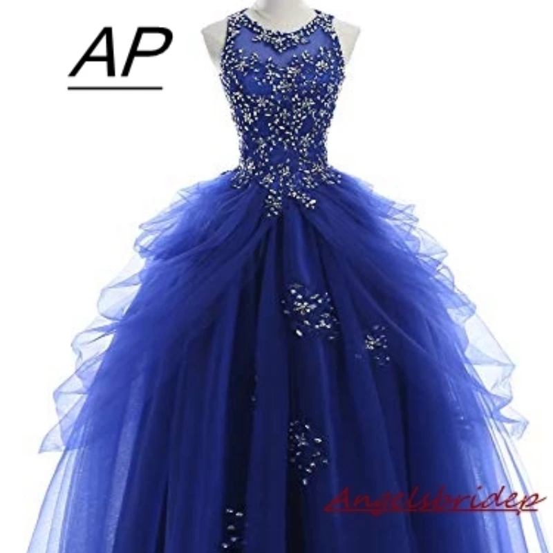 ANGELSBRIDEP Королевское синее бальное платье, платья для Quinceanera, милый женский корсет на спине, со шнуровкой, с бусинами, платье знаменитости для дебютанта на день рождения
ANGELSBRIDEP Королевское синее бальное платье, платья для Quinceanera, милый женский корсет на спине, со шнуровкой, с бусинами, платье знаменитости для дебютанта на день рождения