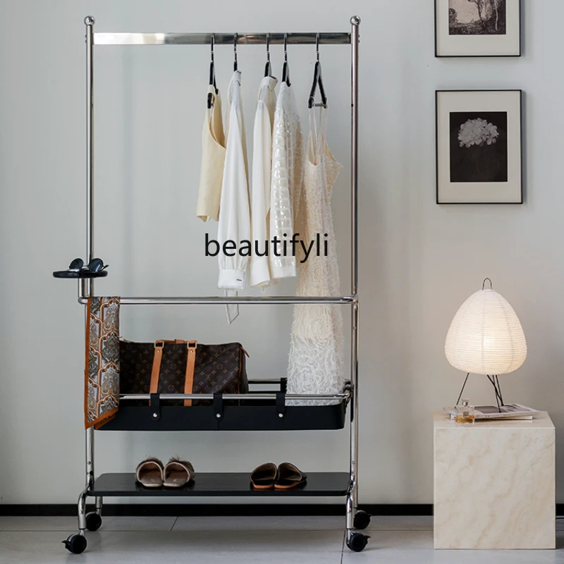 Hanger/with Wheels Movable Floor Multi-Functional Storage Hanger Stainless Steel Middle Ancient
Hanger/with Wheels Movable Floor Multi-Functional Storage Hanger Stainless Steel Middle Ancient
