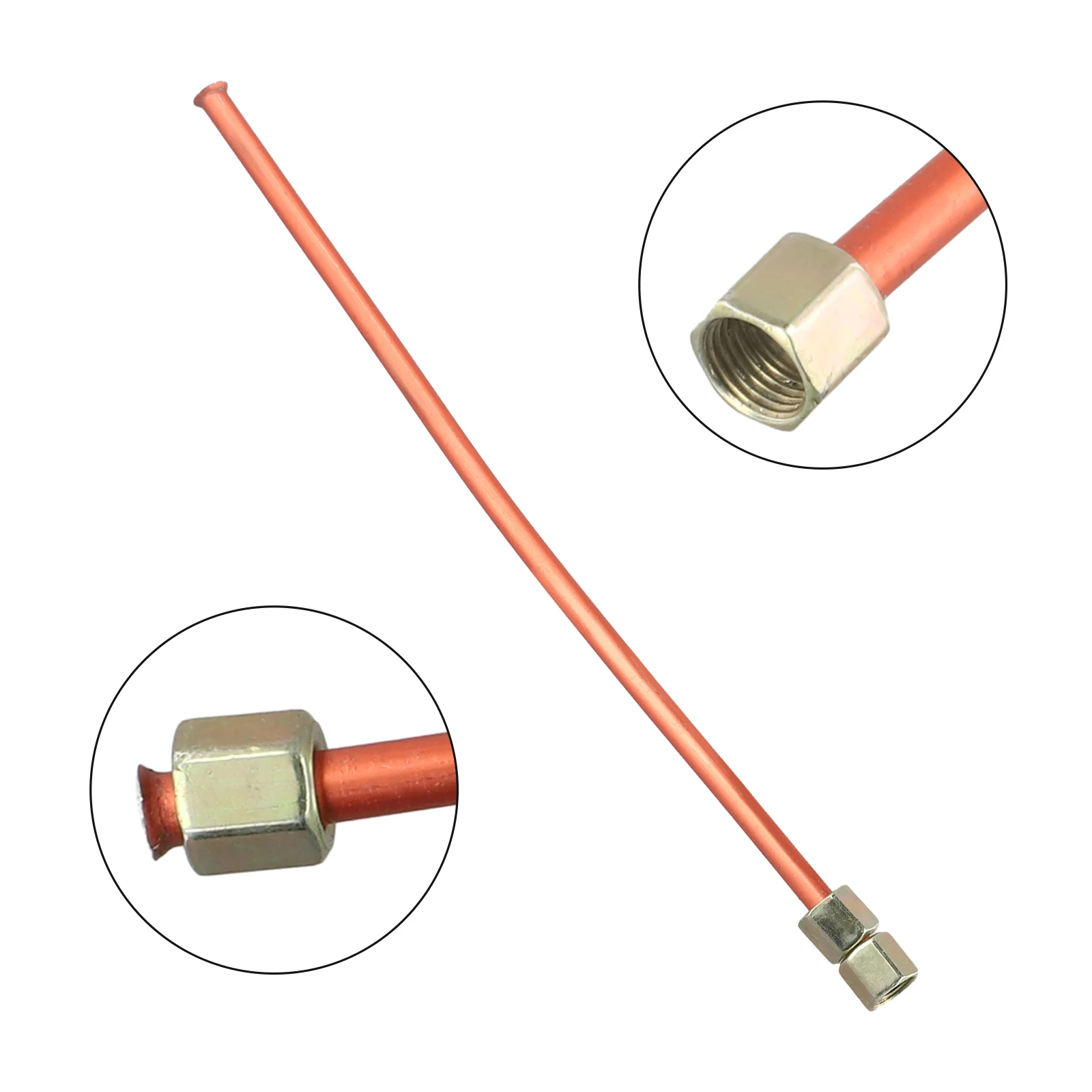 9mm Hex Nut Air Compressor Exhaust Tube 200mm Copper Tone G1/8 Thread Standard Pneumatic Parts Pipe Oil Pump Spare Replacement
9mm Hex Nut Air Compressor Exhaust Tube 200mm Copper Tone G1/8 Thread Standard Pneumatic Parts Pipe Oil Pump Spare Replacement