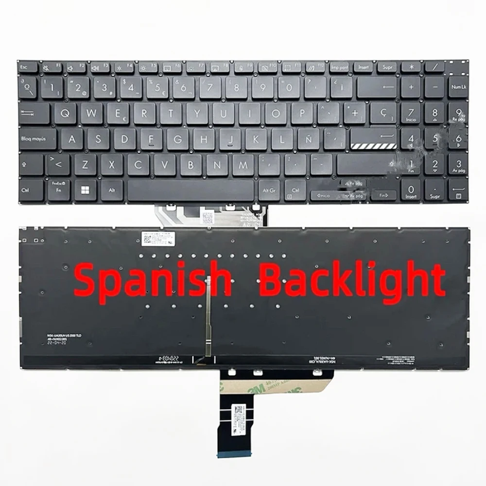 Keyboard For ASUS Vivobook Pro M3500 M3500Q M3500QC M3500QA K3500 M6500 with backlit Spanish SP Layout
Keyboard For ASUS Vivobook Pro M3500 M3500Q M3500QC M3500QA K3500 M6500 with backlit Spanish SP Layout