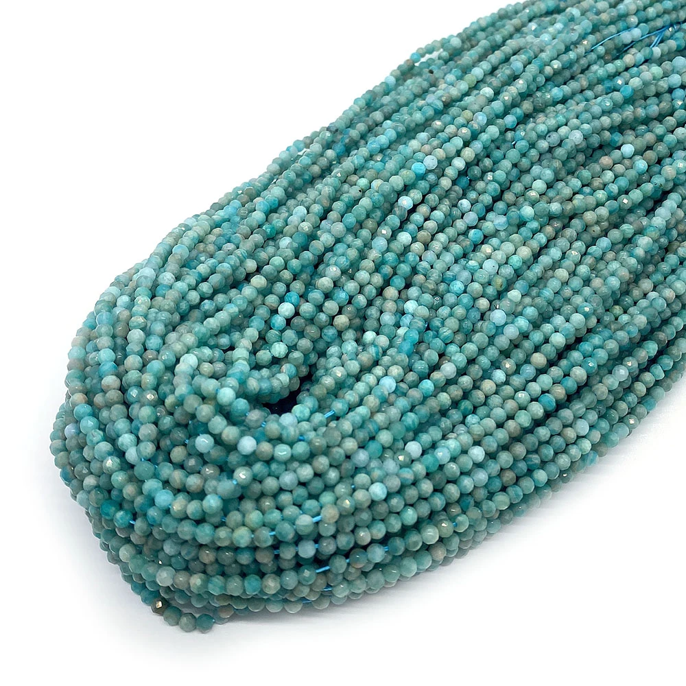 Amazonite Natural Stone Facet Round Ball Beads 2/3/4mm High Quality Beads for Jewelry Making DIY Necklace Bracelet Accessories
Amazonite Natural Stone Facet Round Ball Beads 2/3/4mm High Quality Beads for Jewelry Making DIY Necklace Bracelet Accessories
