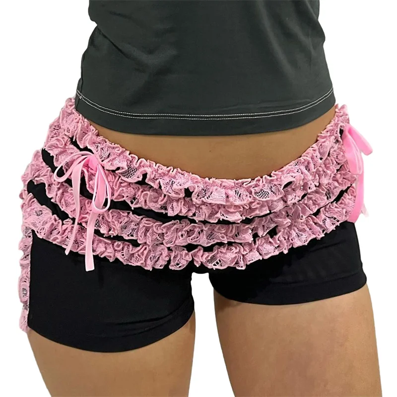 Summer Fall Fairy Sweet Lace Trim Shorts Women Patchwork Low Waist Slimming Short Pants Tiered Leggings Streetwear
Summer Fall Fairy Sweet Lace Trim Shorts Women Patchwork Low Waist Slimming Short Pants Tiered Leggings Streetwear