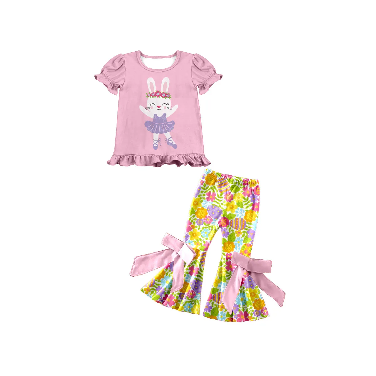 Hot Sale Easter Fashion Pink Tee Shirt Kids Clothing Top+ Girls Pants Sets 2 Piece Suits Baby Girl's Children's Clothing
Hot Sale Easter Fashion Pink Tee Shirt Kids Clothing Top+ Girls Pants Sets 2 Piece Suits Baby Girl's Children's Clothing