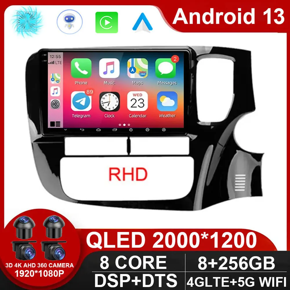9 дюймов Android 13 RHD для Mitsubishi Outlander 3 GF0W GG0W 2012 - 2018 автомобильное радио Авторадио Навигация GPS ADAS SWC мультимедиа 4G
9 дюймов Android 13 RHD для Mitsubishi Outlander 3 GF0W GG0W 2012 - 2018 автомобильное радио Авторадио Навигация GPS ADAS SWC мультимедиа 4G