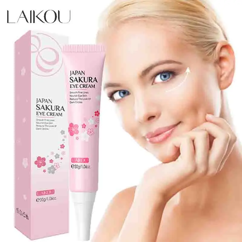 LAIKOU Sakura Eye Cream Anti Dark Circles Removal Eye Bags Moisturizing Anti Wrinkle Eyes Skin Care Products for Beauty
LAIKOU Sakura Eye Cream Anti Dark Circles Removal Eye Bags Moisturizing Anti Wrinkle Eyes Skin Care Products for Beauty