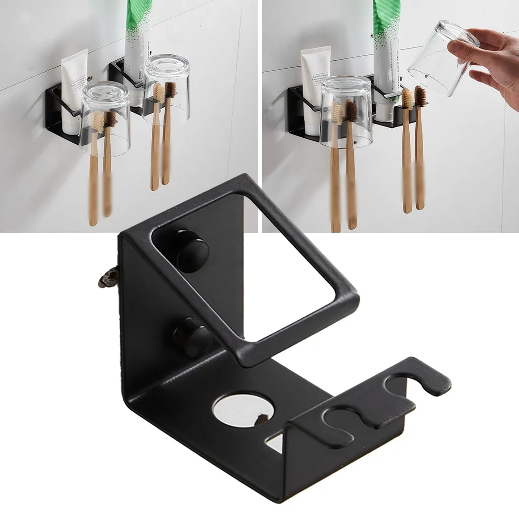 Paste Type Stainless Steel Toothbrush Holder Black Wall Mount Toothpaste Rack New Upgrade Home Hotel Bathroom Accessories
Paste Type Stainless Steel Toothbrush Holder Black Wall Mount Toothpaste Rack New Upgrade Home Hotel Bathroom Accessories