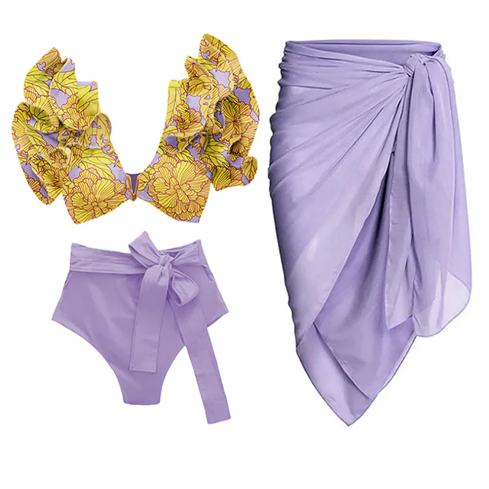 Women 2 Piece Swimwear+1 Piece Cover UP Two Piece Vintage Print Swimsuit Monokini Bikini 3 Piece Swimsuits Tankini Set
Women 2 Piece Swimwear+1 Piece Cover UP Two Piece Vintage Print Swimsuit Monokini Bikini 3 Piece Swimsuits Tankini Set