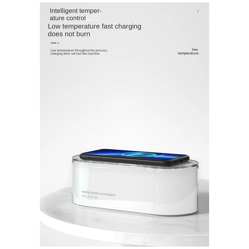 Adjustment Night Light Wireless Charge With LED Touch Bedside Lamp Adjustable Brightness 15W Fast Charge White Easy Install
Adjustment Night Light Wireless Charge With LED Touch Bedside Lamp Adjustable Brightness 15W Fast Charge White Easy Install