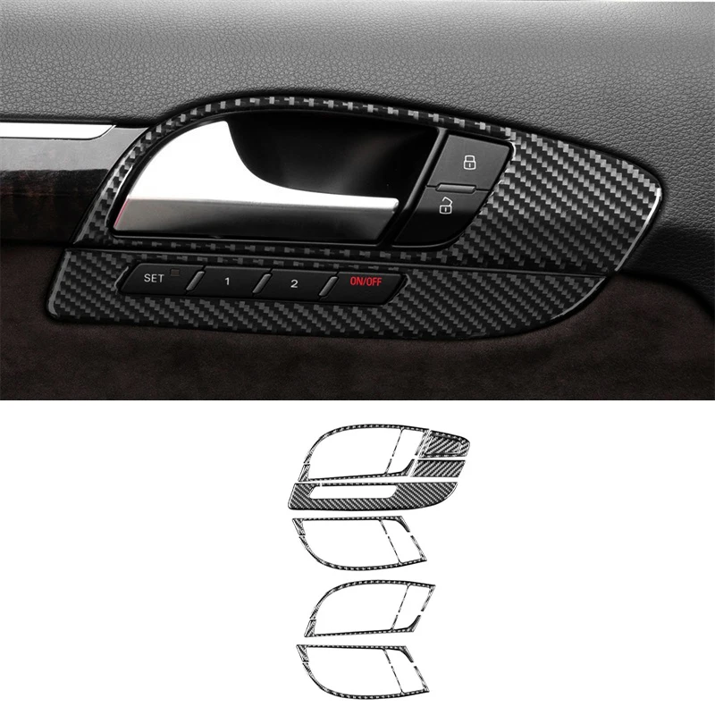 Car Decoration Real Carbon Fibre Car Interior Decoration Modification For Audi Q7 2007-2015 Door Handle Sticker Car Play 
Car Decoration Real Carbon Fibre Car Interior Decoration Modification For Audi Q7 2007-2015 Door Handle Sticker Car Play