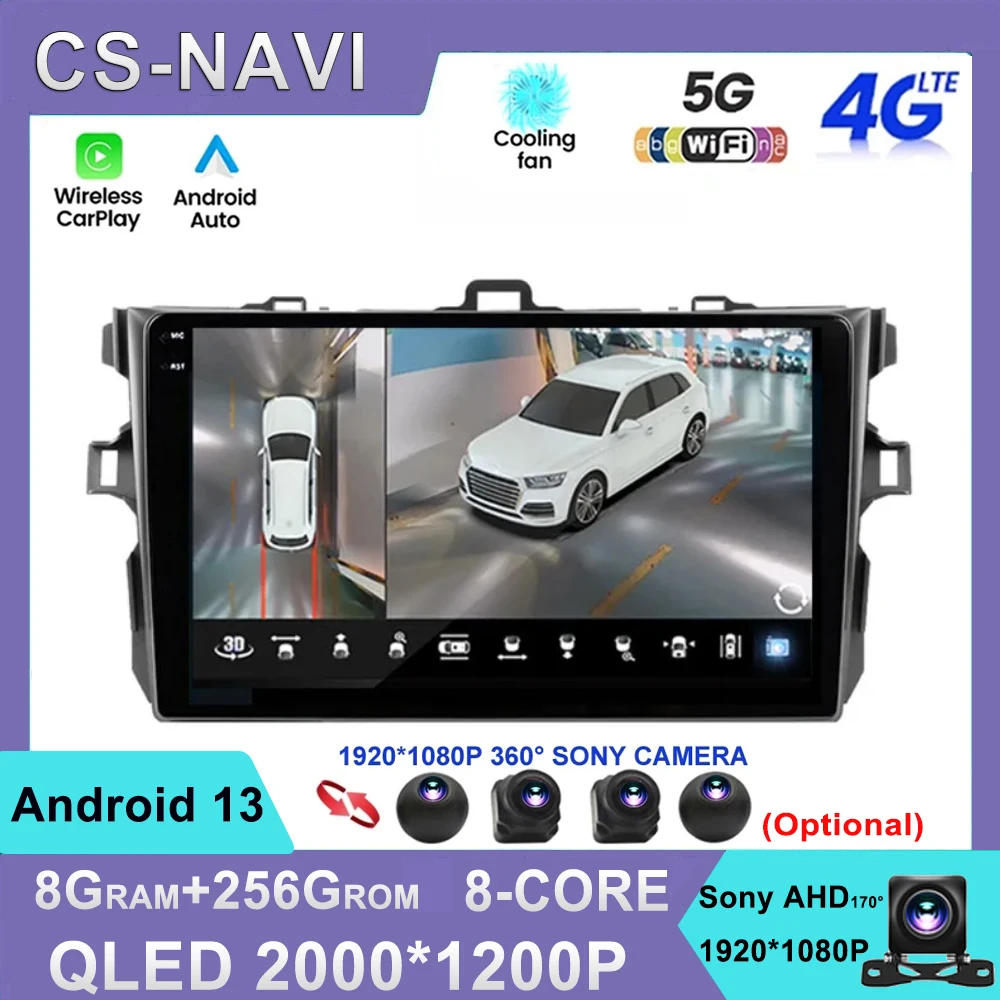 Автомагнитола 2DIN для Toyota Corolla E140, мультимедийный видеоплеер на Android 13, 150-2006, 8 ядер, GPS, Wi-Fi, 4G
Автомагнитола 2DIN для Toyota Corolla E140, мультимедийный видеоплеер на Android 13, 150-2006, 8 ядер, GPS, Wi-Fi, 4G