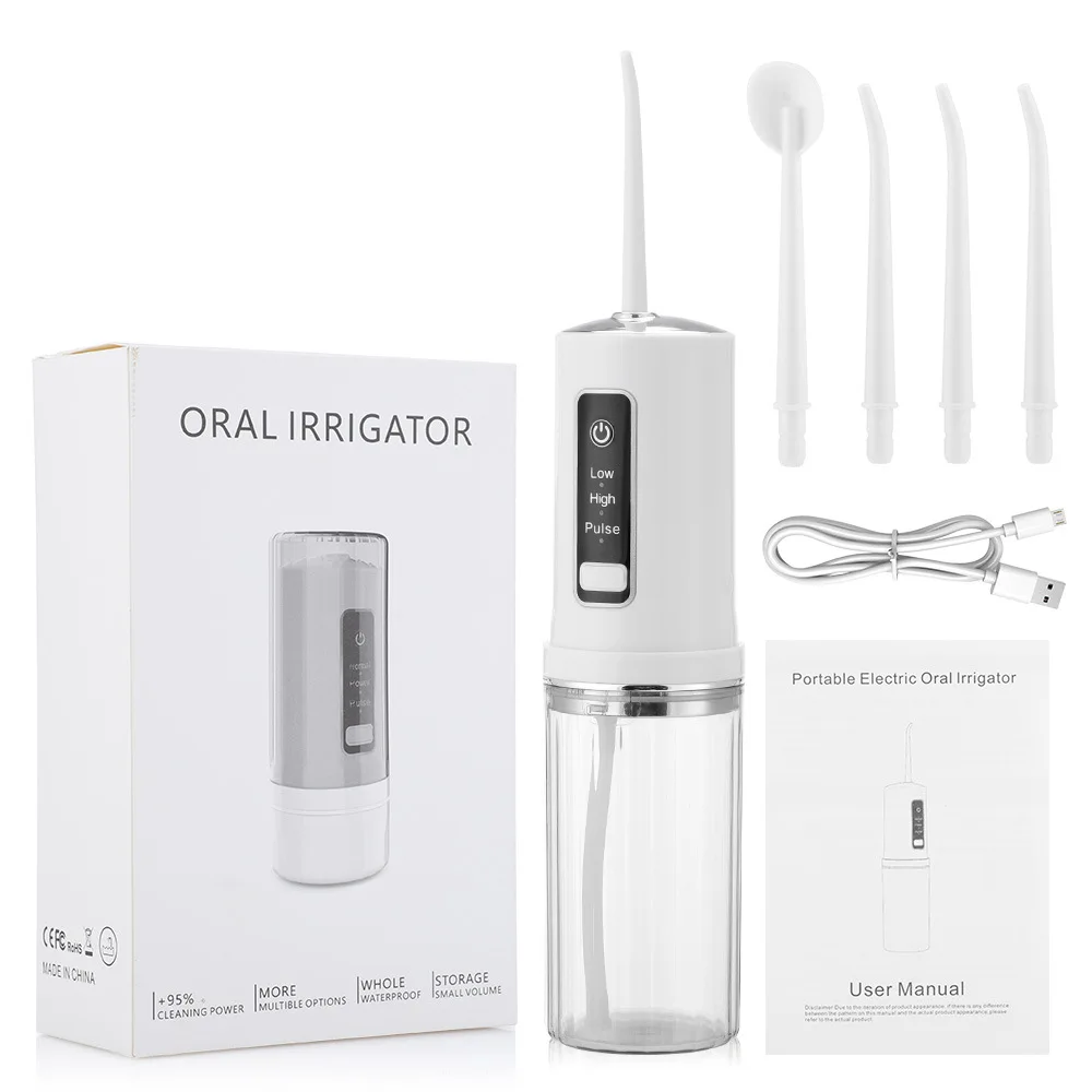 Portable Oral Irrigators Dental Water Flosser Water Jet Floss Tooth Pick 4 Mouth Washing Machine 3 Modes for Teeth Whitening
Portable Oral Irrigators Dental Water Flosser Water Jet Floss Tooth Pick 4 Mouth Washing Machine 3 Modes for Teeth Whitening