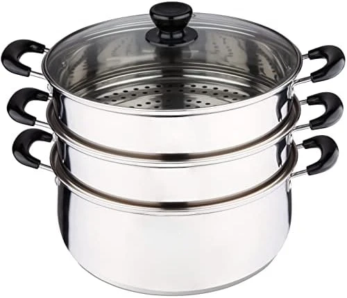 Tier Multi Tier Layer Steel Steamer Pot For Cooking With Stackable Pan Insert/Lid, Food Steamer, Vegetable Steamer Cooker, Stea
Tier Multi Tier Layer Steel Steamer Pot For Cooking With Stackable Pan Insert/Lid, Food Steamer, Vegetable Steamer Cooker, Stea