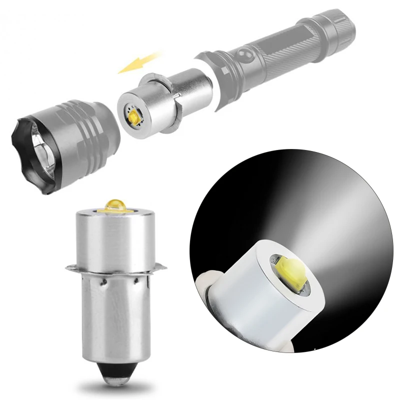 P13.5S Pr2 LED Bulb 3W Upgrade LED Flashlight Bulb Maglite LED Conversion Kit Mag Light LED Bulb 2-16 C&D Cells Maglite Torch
P13.5S Pr2 LED Bulb 3W Upgrade LED Flashlight Bulb Maglite LED Conversion Kit Mag Light LED Bulb 2-16 C&D Cells Maglite Torch