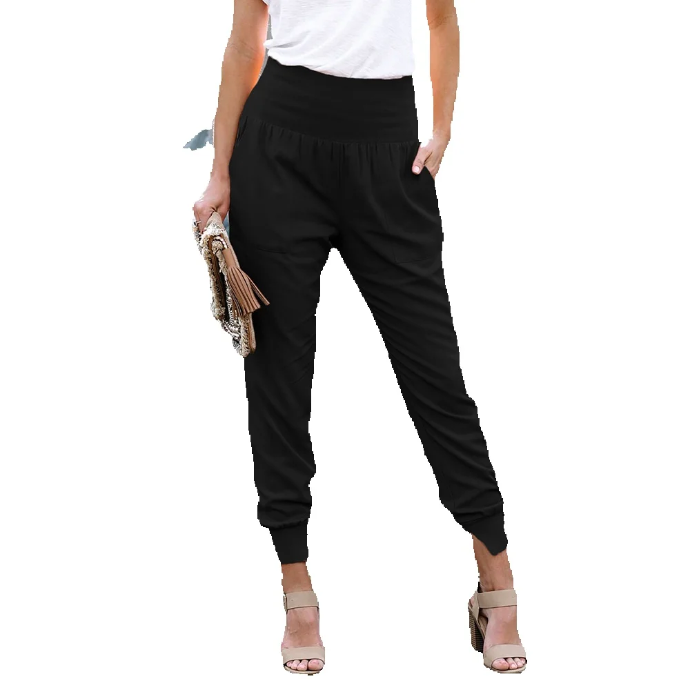 Standard Size High Waisted Solid Color Casual Pants For Women With Slim Fit And Small Feet, 9-Inch Pants, 77345
Standard Size High Waisted Solid Color Casual Pants For Women With Slim Fit And Small Feet, 9-Inch Pants, 77345