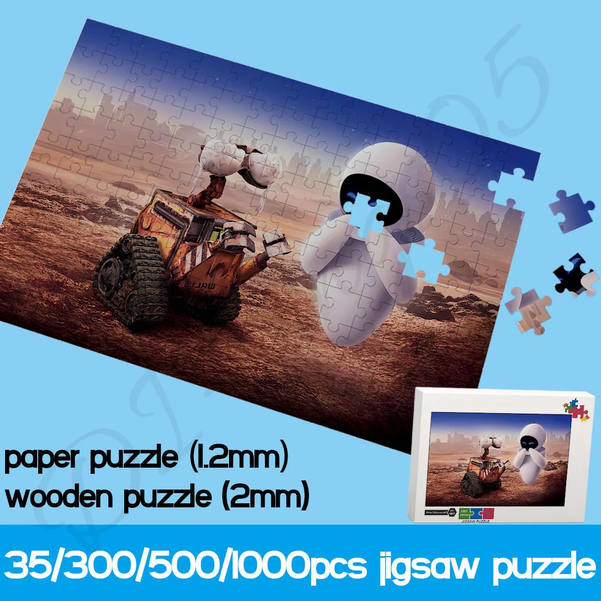Disney мультфильм Walle головоломка стена-E и Ева история любви 35/300/500/1000 шт. деревянные фотообои подарки
Disney мультфильм Walle головоломка стена-E и Ева история любви 35/300/500/1000 шт. деревянные фотообои подарки