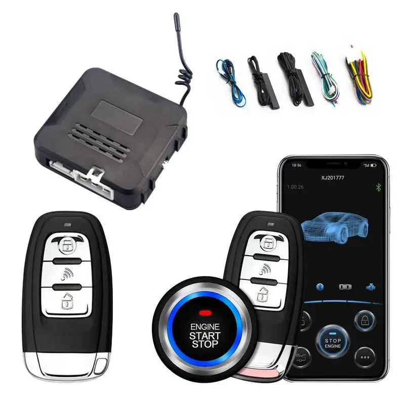 Car Alarm System With Remote Start Push Button Car Remote Start One-Button Start Engine Remote Trunk Release Phone Control
Car Alarm System With Remote Start Push Button Car Remote Start One-Button Start Engine Remote Trunk Release Phone Control