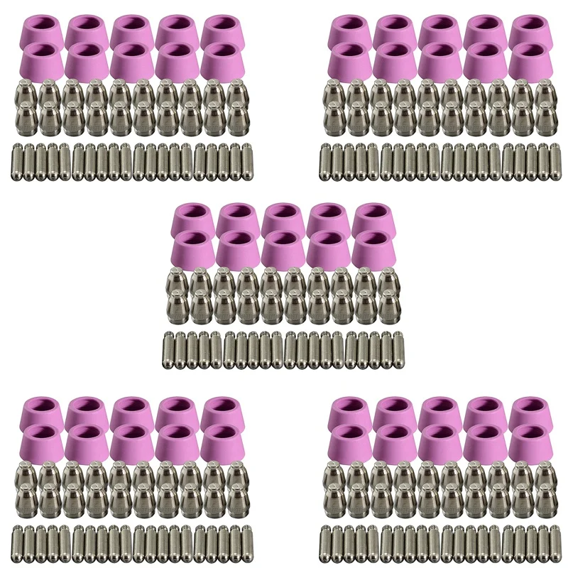 250Pcs Plasma Cutter Torch Consumables Electrode Nozzles Cups Kit For AG-60 SG-55 WSD-60 Fit CUT-60 LGK-60 Plasma Cutter
250Pcs Plasma Cutter Torch Consumables Electrode Nozzles Cups Kit For AG-60 SG-55 WSD-60 Fit CUT-60 LGK-60 Plasma Cutter