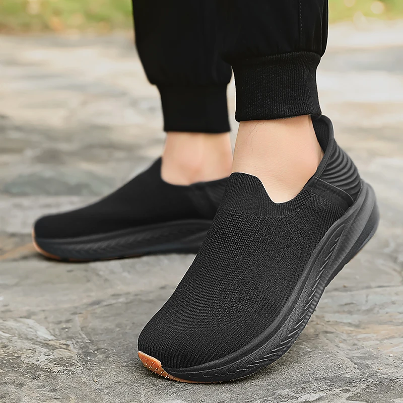 الانزلاق على الرجال أحذية مشي غير رسمية واسعة تو أحذية رياضية محبوك شبكة الجري أحذية رياضية موضة سميكة وحيد في الهواء الطلق أحذية للمشي الانزلاق على الرجال أحذية مشي غير رسمية واسعة تو أحذية رياضية محبوك شبكة الجري أحذية رياضية موضة سميكة وحيد في الهواء الطلق أحذية للمشي