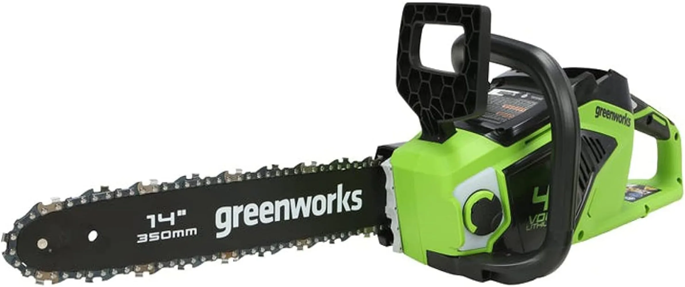 Бензопила Greenworks 40 в, 14 дюймов, получает до 75 разрезов на пилоре 4x4 с одним зарядом, обеспечивая эффективную и непрерывную работу.
Бензопила Greenworks 40 в, 14 дюймов, получает до 75 разрезов на пилоре 4x4 с одним зарядом, обеспечивая эффективную и непрерывную работу.