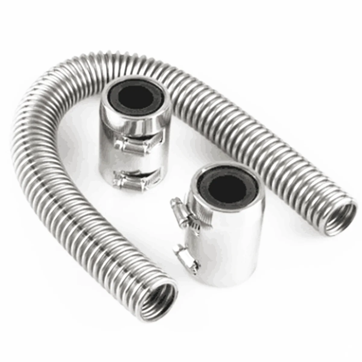 1 Set 24" Polished Stainless Steel Flexible Radiator Hose Kit W/upper Lower End Caps Engine Cooling Water Pipe
1 Set 24" Polished Stainless Steel Flexible Radiator Hose Kit W/upper Lower End Caps Engine Cooling Water Pipe