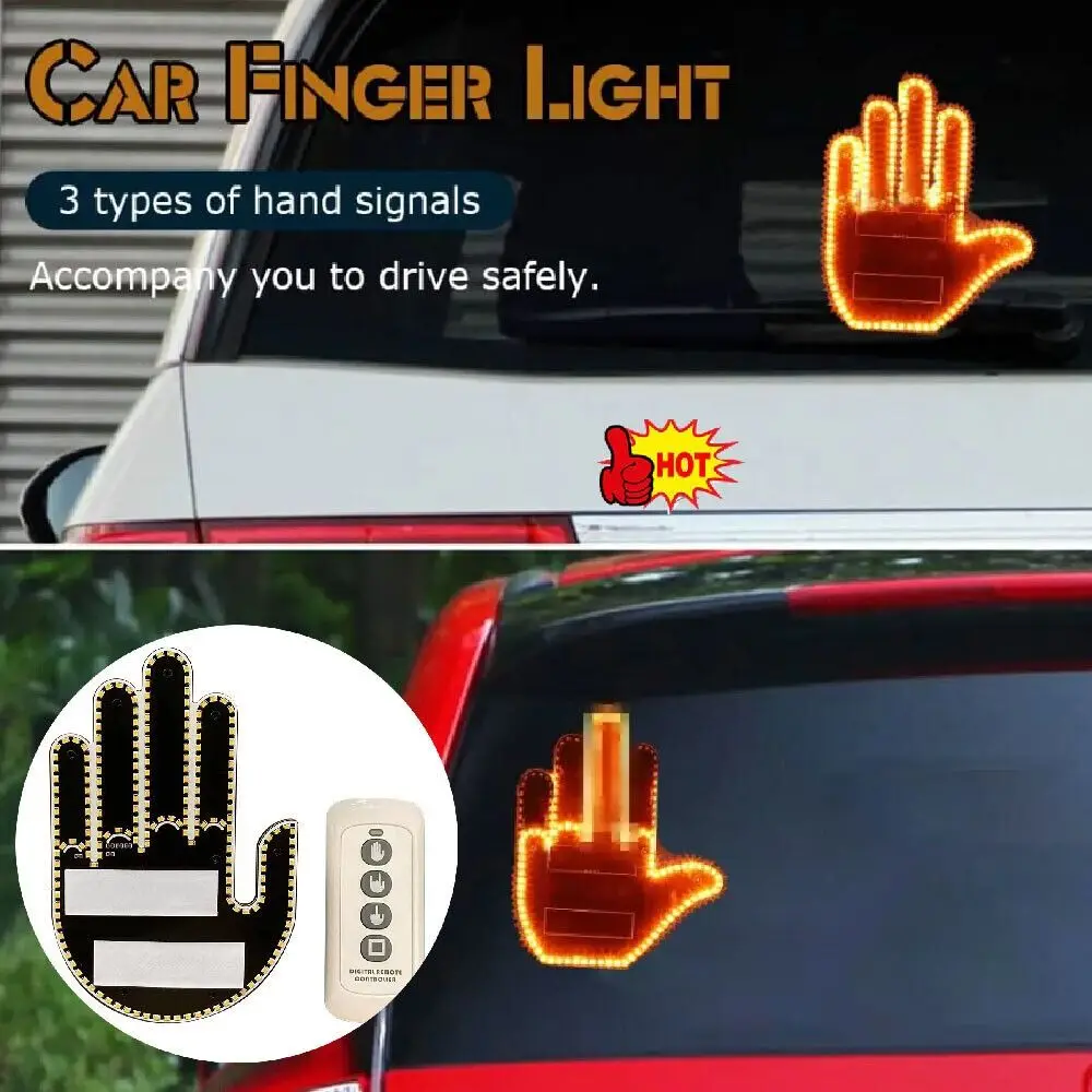 Remote Control Car Middle Finger Light Middle Finger Sign LED Gesture Light Illuminated Decorative Lights
Remote Control Car Middle Finger Light Middle Finger Sign LED Gesture Light Illuminated Decorative Lights