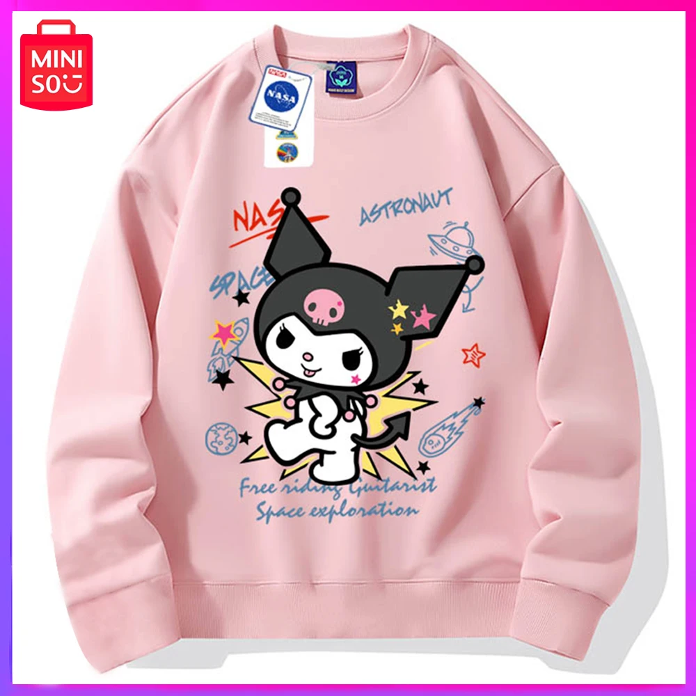 Miniso Sanrio Kuromi новая осенне-зимняя парная толстовка с круглым вырезом плюс флисовый утепленный Свободный Топ розовый день рождения Рождественский подарок для девочки
Miniso Sanrio Kuromi новая осенне-зимняя парная толстовка с круглым вырезом плюс флисовый утепленный Свободный Топ розовый день рождения Рождественский подарок для девочки