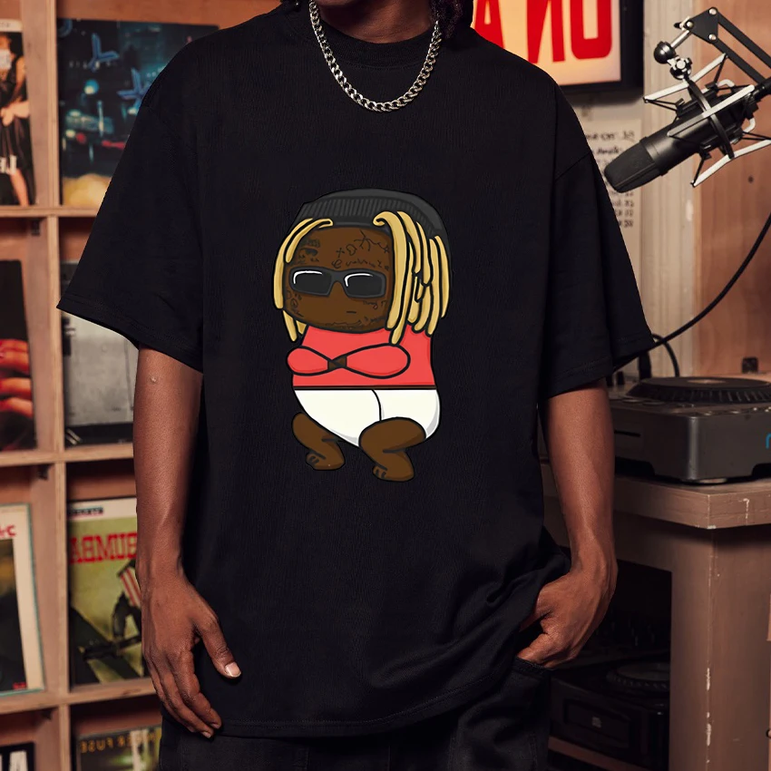 High Quality Lil Wayne Hip Hop Album print T Shirt Unisex rap vintage Oversized streetwear Men Women Summer 100% Cotton clothing
High Quality Lil Wayne Hip Hop Album print T Shirt Unisex rap vintage Oversized streetwear Men Women Summer 100% Cotton clothing
