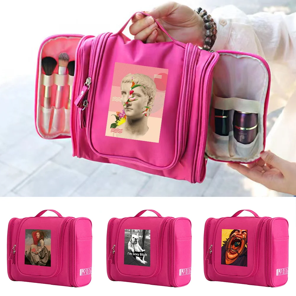 Hand Bag Toiletry Bag MakeUp Bags Zipper Make Up Case Wash Pouch Women Hook Up Travel Toiletries Cosmetic Organizer Funny Print
Hand Bag Toiletry Bag MakeUp Bags Zipper Make Up Case Wash Pouch Women Hook Up Travel Toiletries Cosmetic Organizer Funny Print