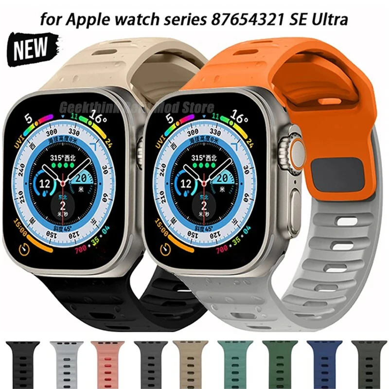 Soft Silicone Strap For Apple Watch 8 7 3 5 6 SE 4 Ultra 2 49mm for iWatch 45mm 41mm 44mm 40mm 42mm 38 Luminous Bracelet correa
Soft Silicone Strap For Apple Watch 8 7 3 5 6 SE 4 Ultra 2 49mm for iWatch 45mm 41mm 44mm 40mm 42mm 38 Luminous Bracelet correa