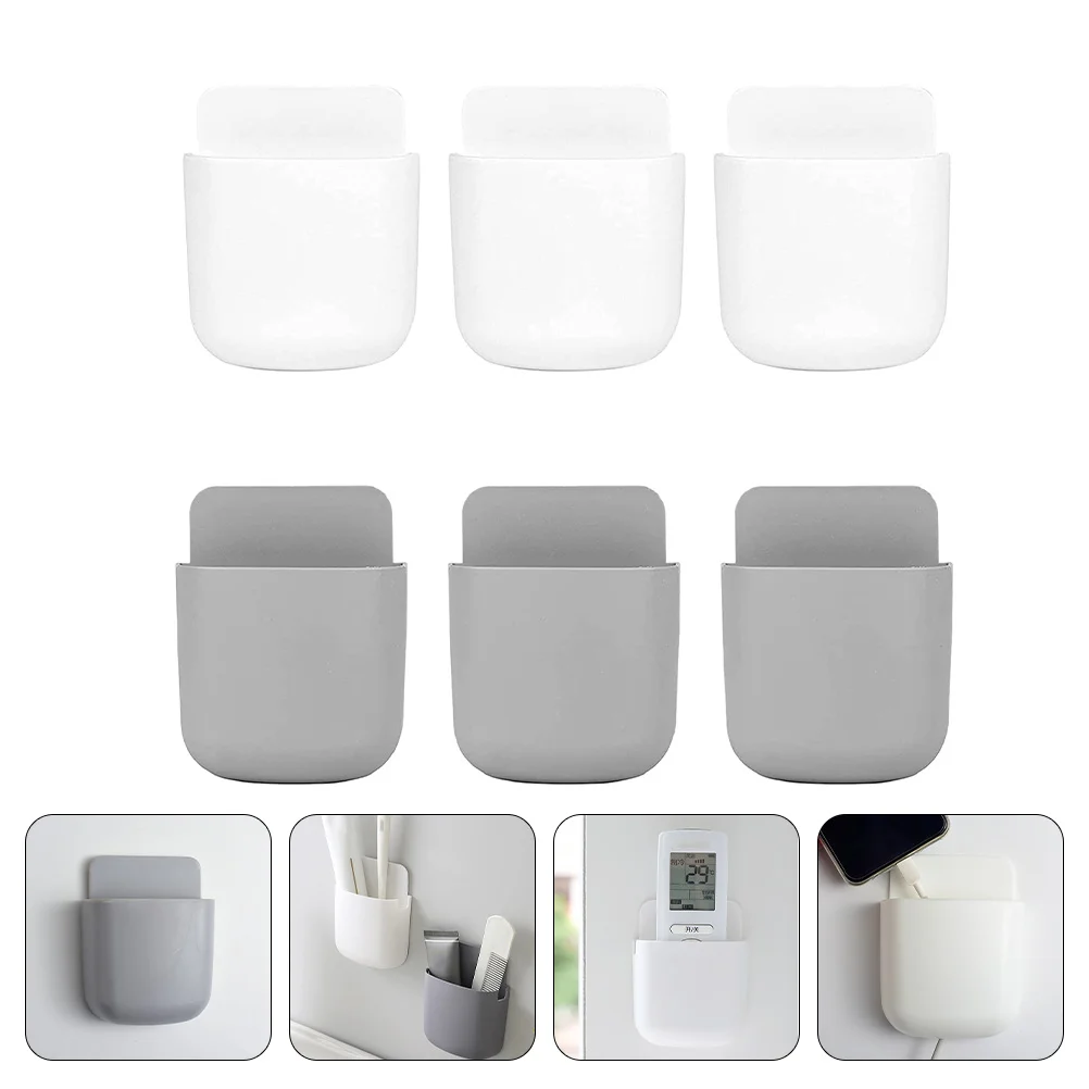6 Pcs Remote Control Storage Box Phone Wall Containers Cellphone Racks Abs Cases Wall-Mounted Boxes
6 Pcs Remote Control Storage Box Phone Wall Containers Cellphone Racks Abs Cases Wall-Mounted Boxes