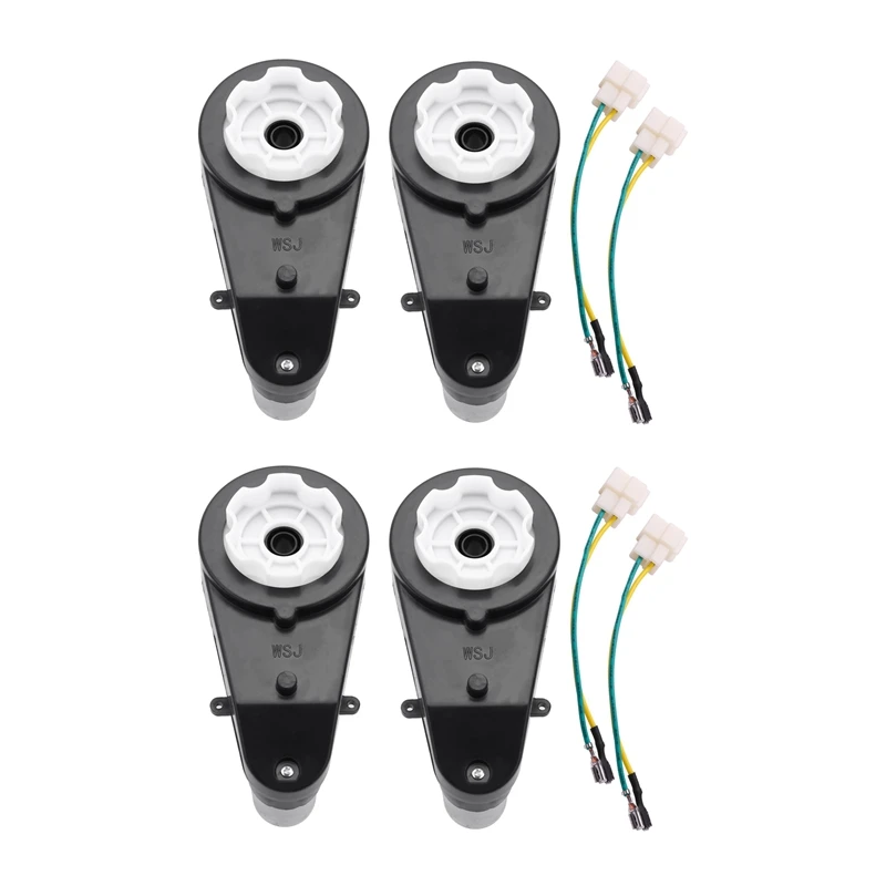 

4 Pcs 550 Universal Children Electric Car Gearbox With Motor, 12Vdc Motor With Gear Box, Kids Ride On Car Baby Car Parts