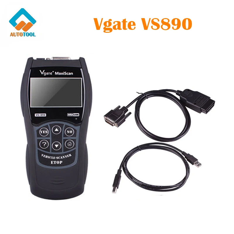 

Newest Vgate VS890 OBD2 Diagnostic Scanner Vgate SCAN Tool VS 890 CAN-BUS Multi-Languages Car Code Reader Better ELM32 Scan Tool