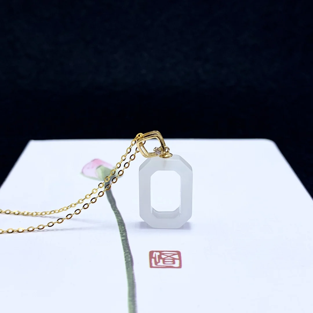 SHILOVEM 18k yellow gold natural white Jasper pendants Christmas Gift fine Jewelry plant wedding no necklace yzz11168851hby
SHILOVEM 18k yellow gold natural white Jasper pendants Christmas Gift fine Jewelry plant wedding no necklace yzz11168851hby