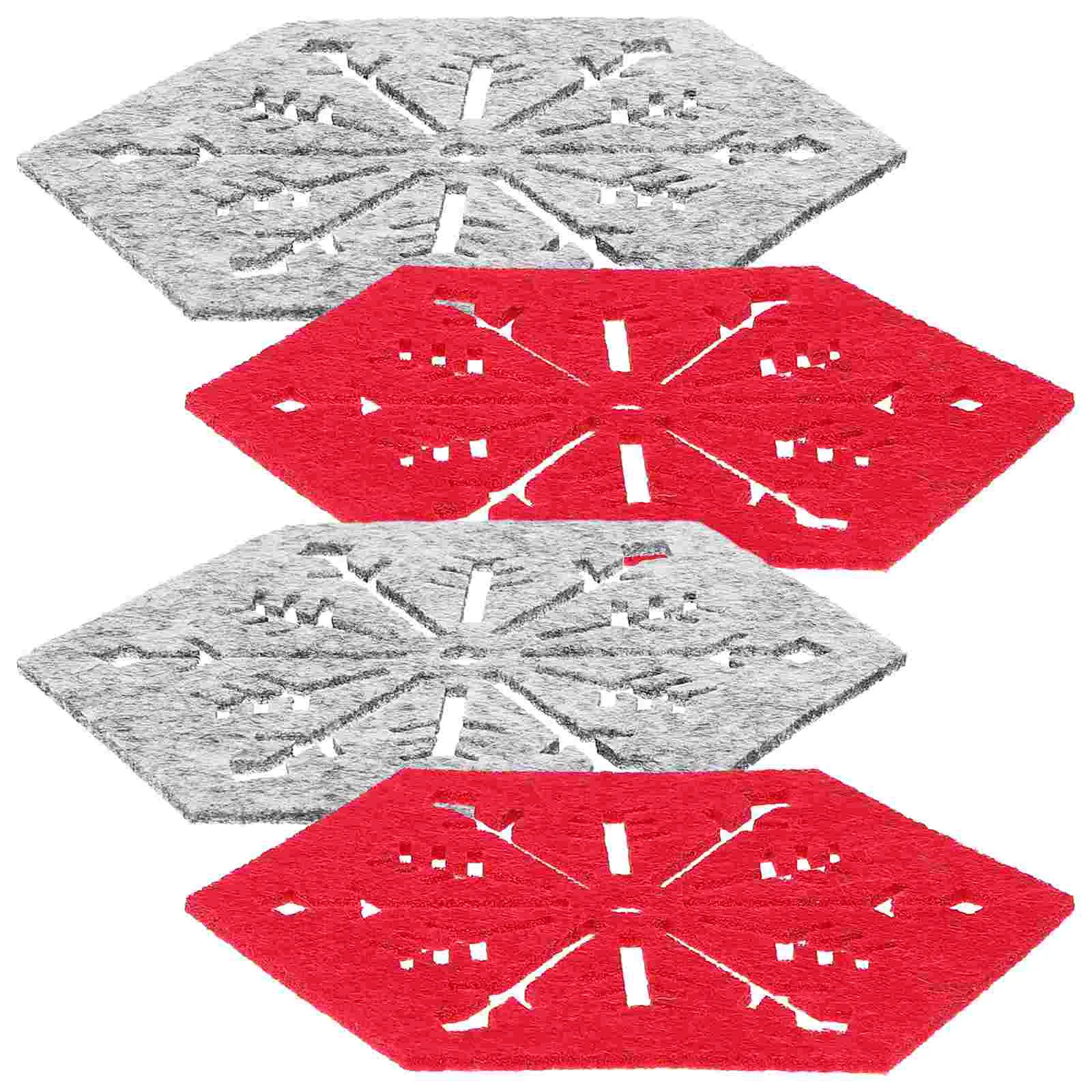 4pcs Christmas Cloth Coasters Snowflake Design Coasters Xmas Holiday Decoration Supplies
4pcs Christmas Cloth Coasters Snowflake Design Coasters Xmas Holiday Decoration Supplies