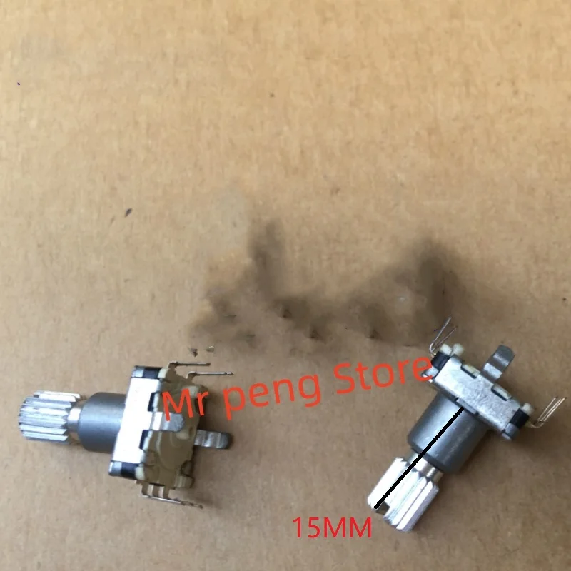 

2pcs for ALPS Metal shaft EC11 series encoder 30 positioning number 15 pulse point 15MM flower shaft