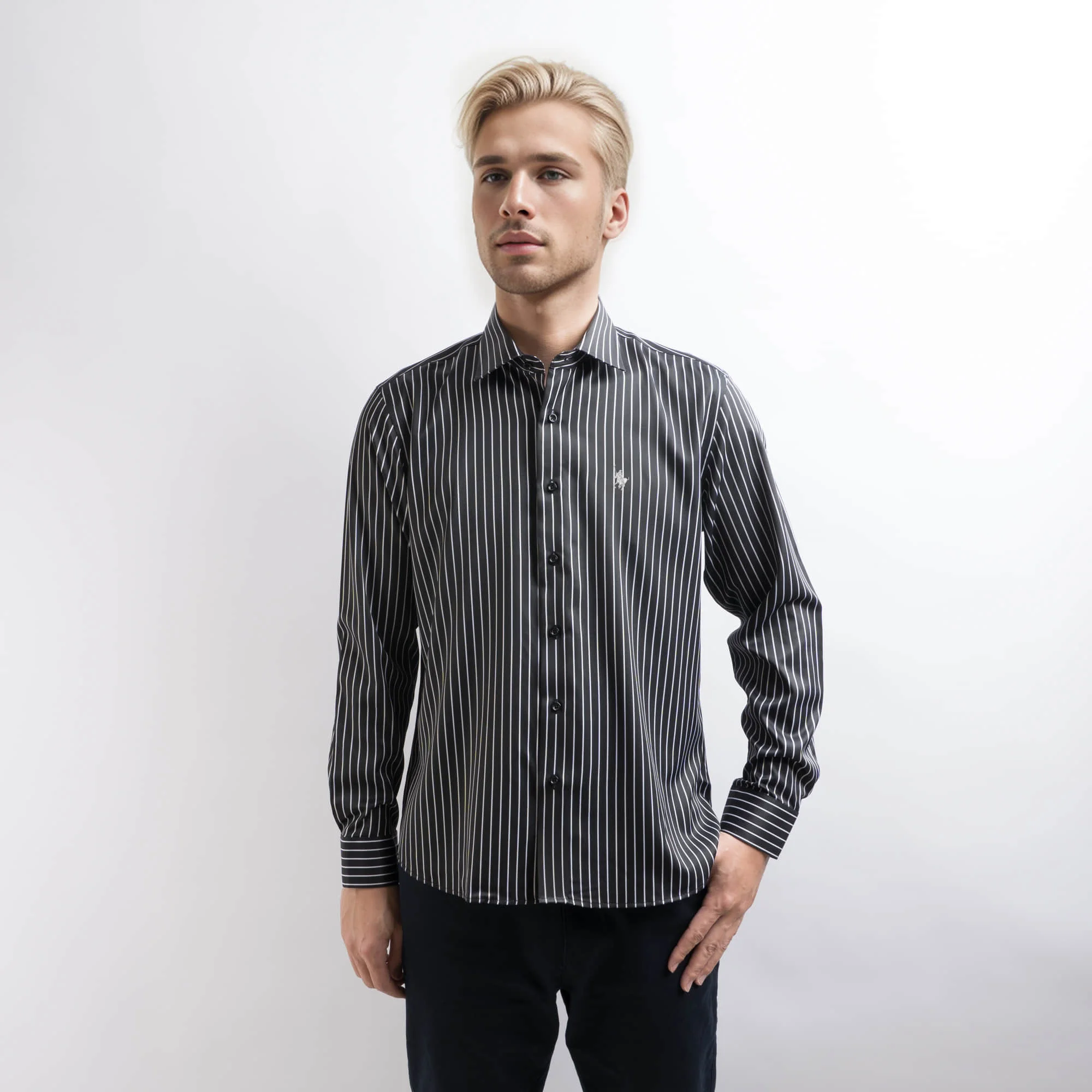 Mens Luxury Brand Shirts Maison Lowrie Leisure Polo Embroidered Design Males Casual Stripe Classic Long Sleeve Black Shirts
Mens Luxury Brand Shirts Maison Lowrie Leisure Polo Embroidered Design Males Casual Stripe Classic Long Sleeve Black Shirts