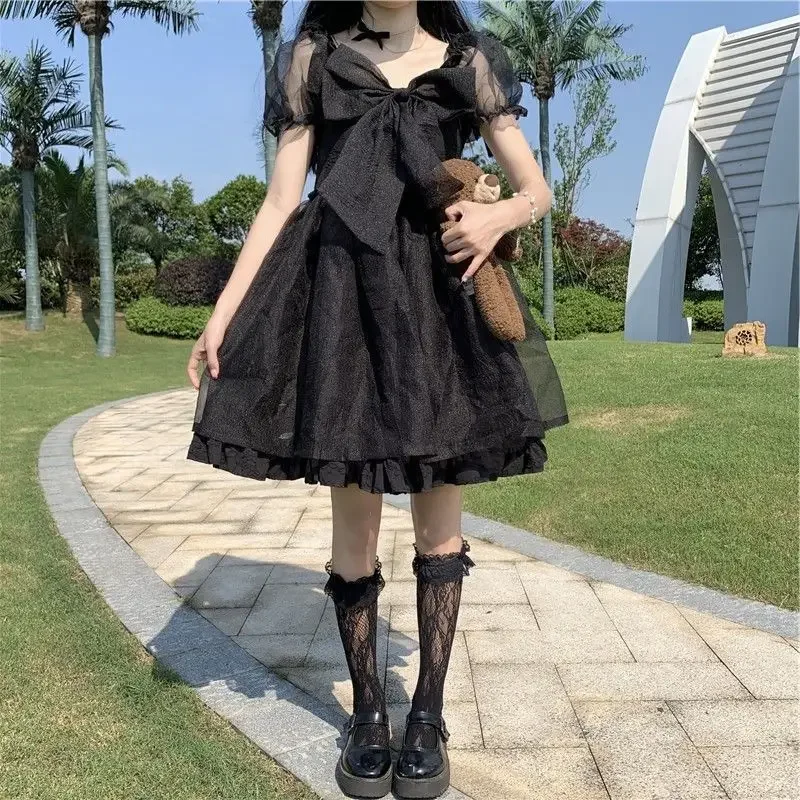 Japanese Sweet and Cute Girl Lolita Dress Puff Sleeve White Kawaii Tutu Princess Dress Lolita Fairy Dress Korean White Dress
Japanese Sweet and Cute Girl Lolita Dress Puff Sleeve White Kawaii Tutu Princess Dress Lolita Fairy Dress Korean White Dress