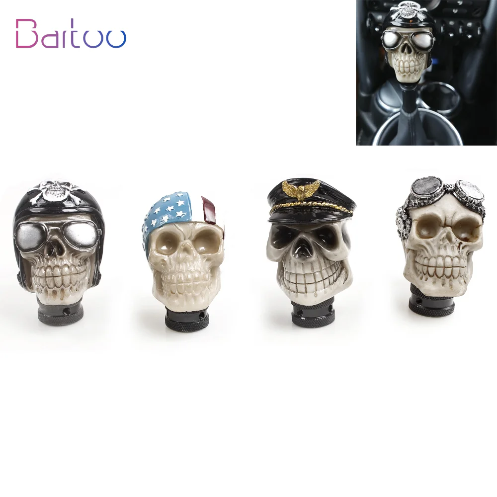 Bartoo-New Car Gear Shift Knobs Skull Head Gear Manual Transmission Gear Shifter Lever Auto Modified Gear Handball SFN044
Bartoo-New Car Gear Shift Knobs Skull Head Gear Manual Transmission Gear Shifter Lever Auto Modified Gear Handball SFN044