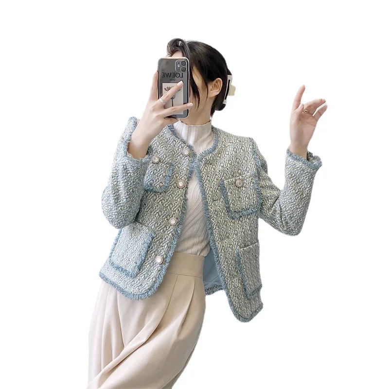 Korea Style Woman O-Neck Collar 30% Real Woolen Jacket Wool Fashion Vintage Coat Female Elegant Mujer Streetwear Spring Summer
Korea Style Woman O-Neck Collar 30% Real Woolen Jacket Wool Fashion Vintage Coat Female Elegant Mujer Streetwear Spring Summer