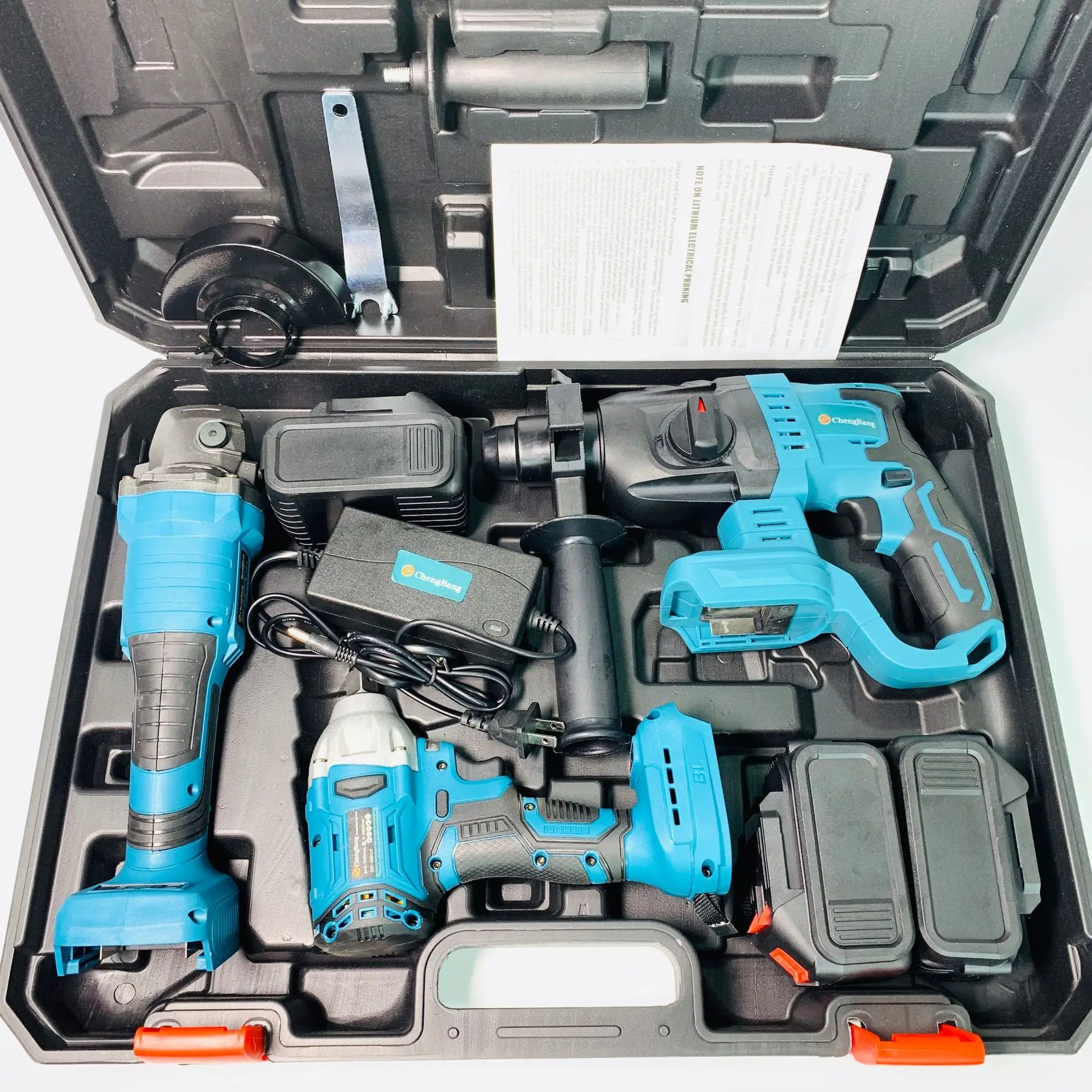 brushless electric tools lithium 3 piece 08 (small light hammer + Angle grinder, electric wrench)
brushless electric tools lithium 3 piece 08 (small light hammer + Angle grinder, electric wrench)