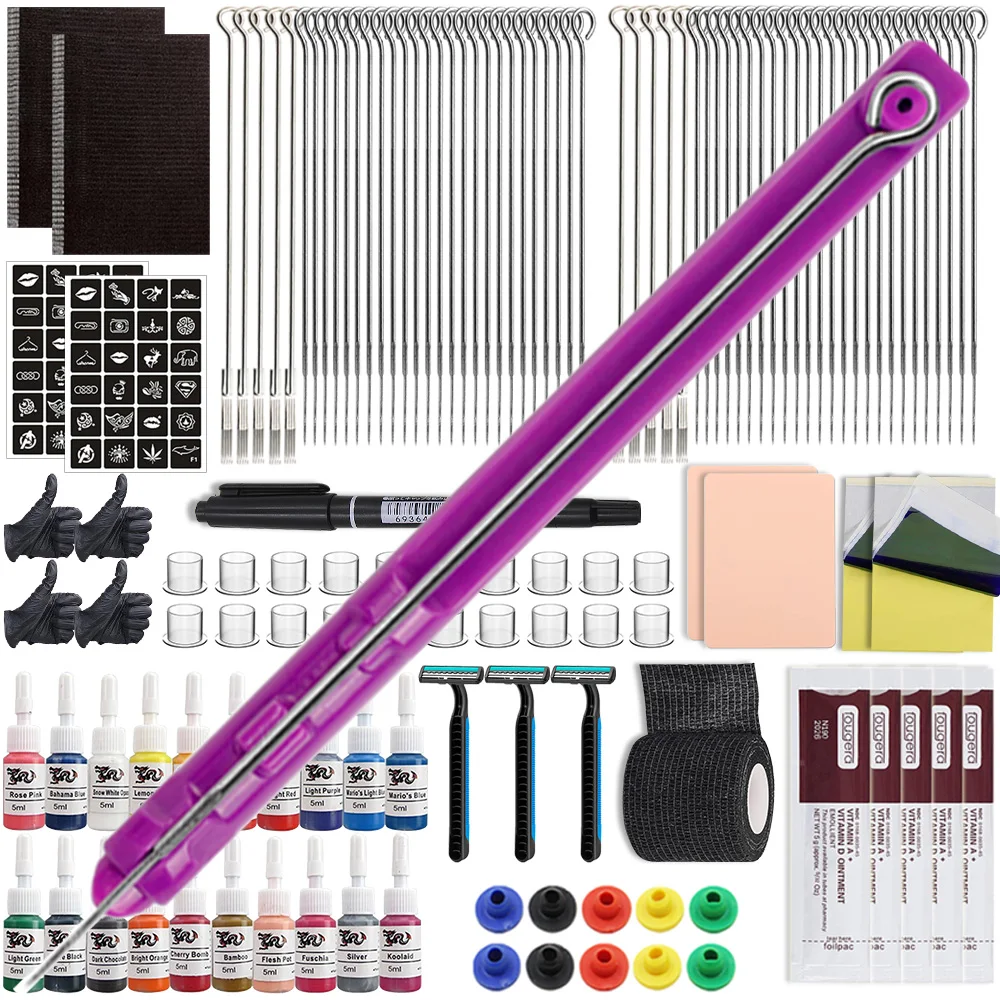 3D Hand Poke and Stick Tattoo Kit Hand Poke Pen Stick Tool With Tattoo Inks and Needles for Tattoo Beginners Practice Makeup Set
3D Hand Poke and Stick Tattoo Kit Hand Poke Pen Stick Tool With Tattoo Inks and Needles for Tattoo Beginners Practice Makeup Set