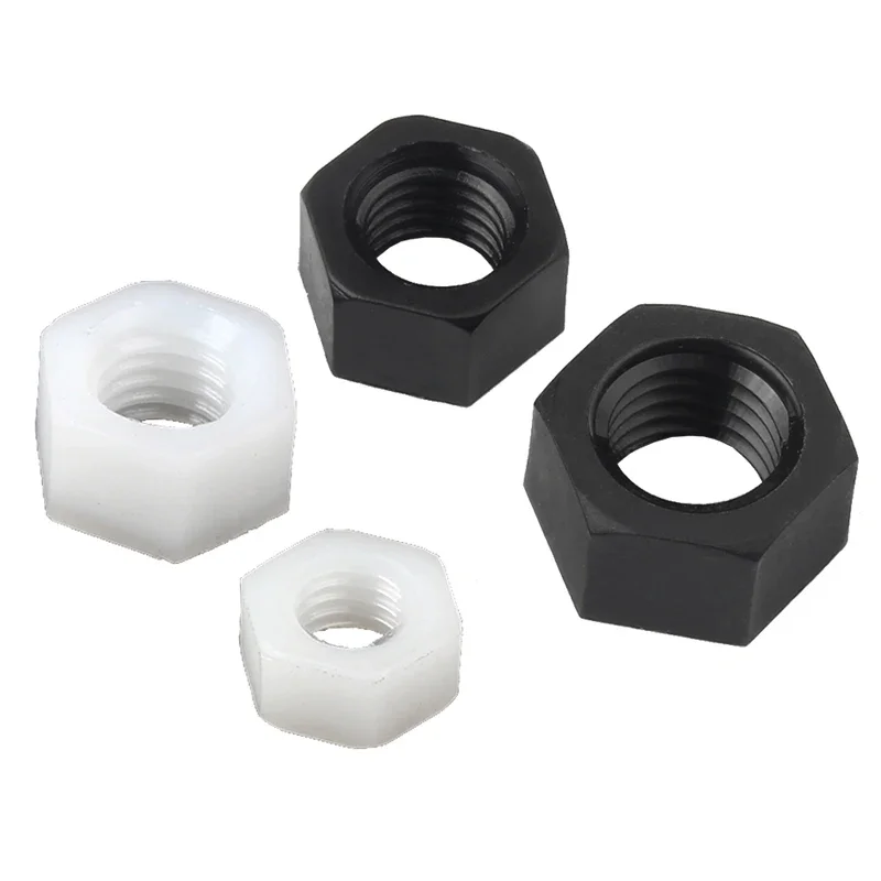 White / Black Plastic Nylon Hex Hexagon Nut 5-50pcs M2 M2.5 M3 M4 M5 M6 M8 M10 M12 M14 M16 M18 M20
White / Black Plastic Nylon Hex Hexagon Nut 5-50pcs M2 M2.5 M3 M4 M5 M6 M8 M10 M12 M14 M16 M18 M20