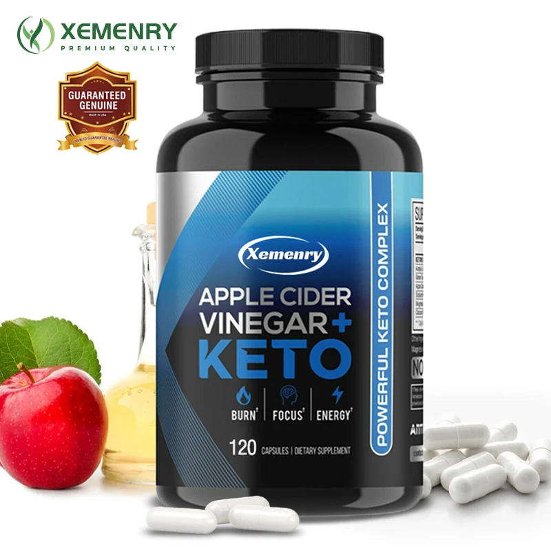 

KETO + Apple Cider Vinegar Capsules, Weight Management Supplement, Non-GMO, Vegan